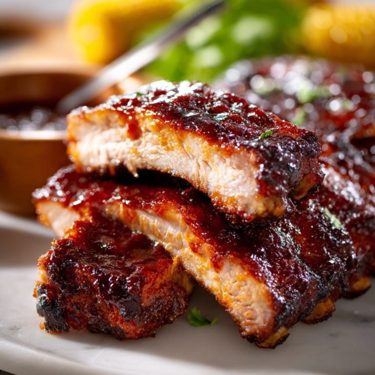 The Best Sticky Oven-Baked BBQ Ribs - Foodie Ripple